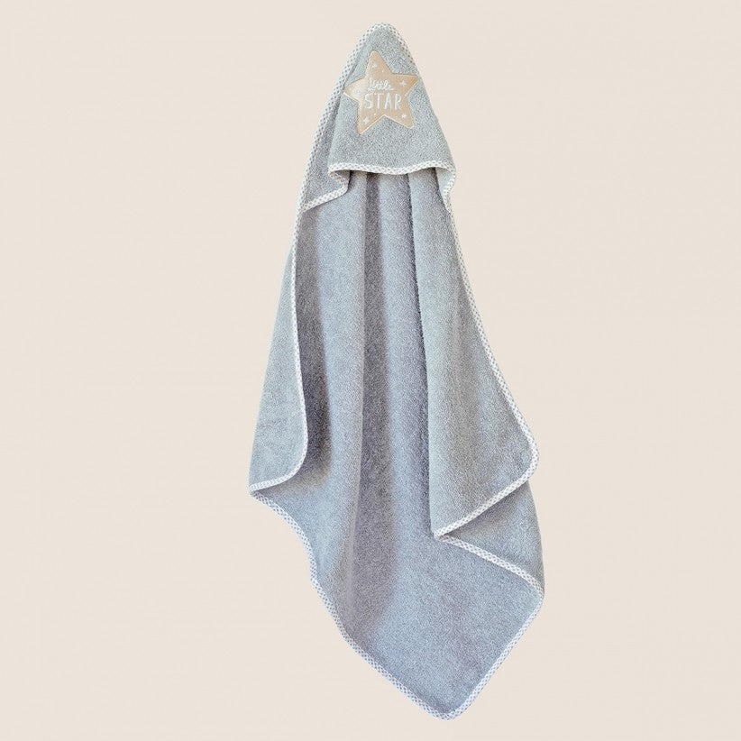 ΚΑΠΑ ΜΠΑΝΙΟΥ ΒΡΕΦΙΚΗ LITTLE STAR GRAY