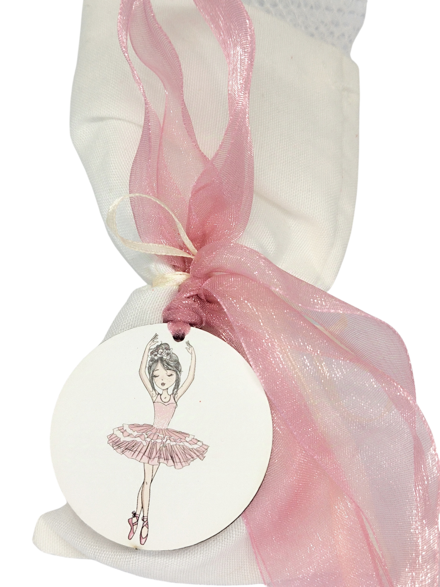 Μπομπονιέρα Μπαλαρίνα σε πουγκάκι