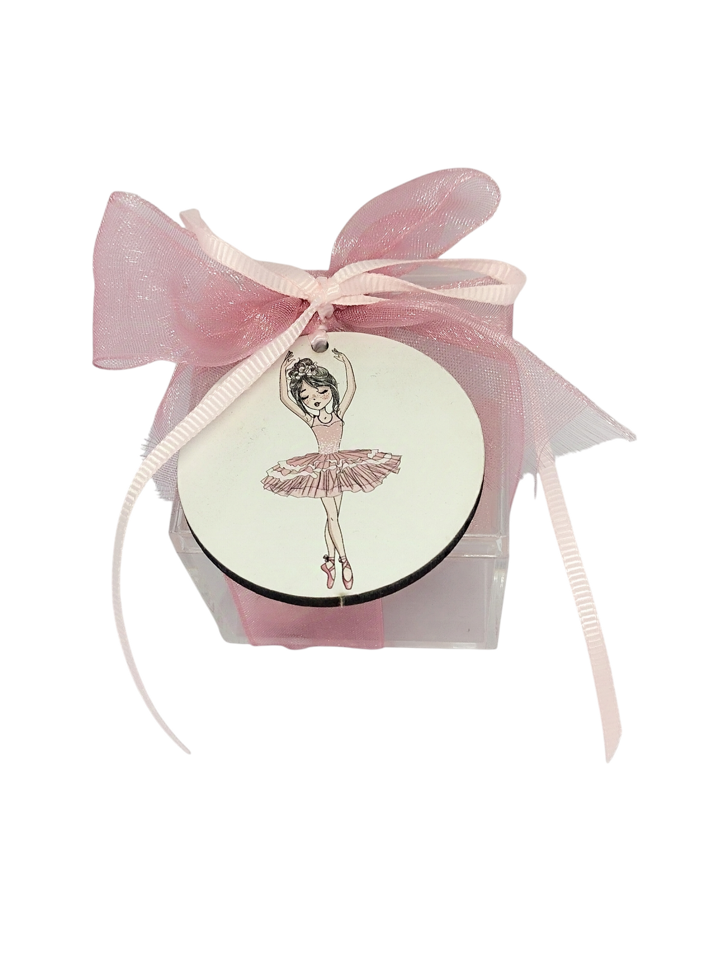 Μπομπονιέρα Μπαλαρίνα σε κουτάκι plexiglass