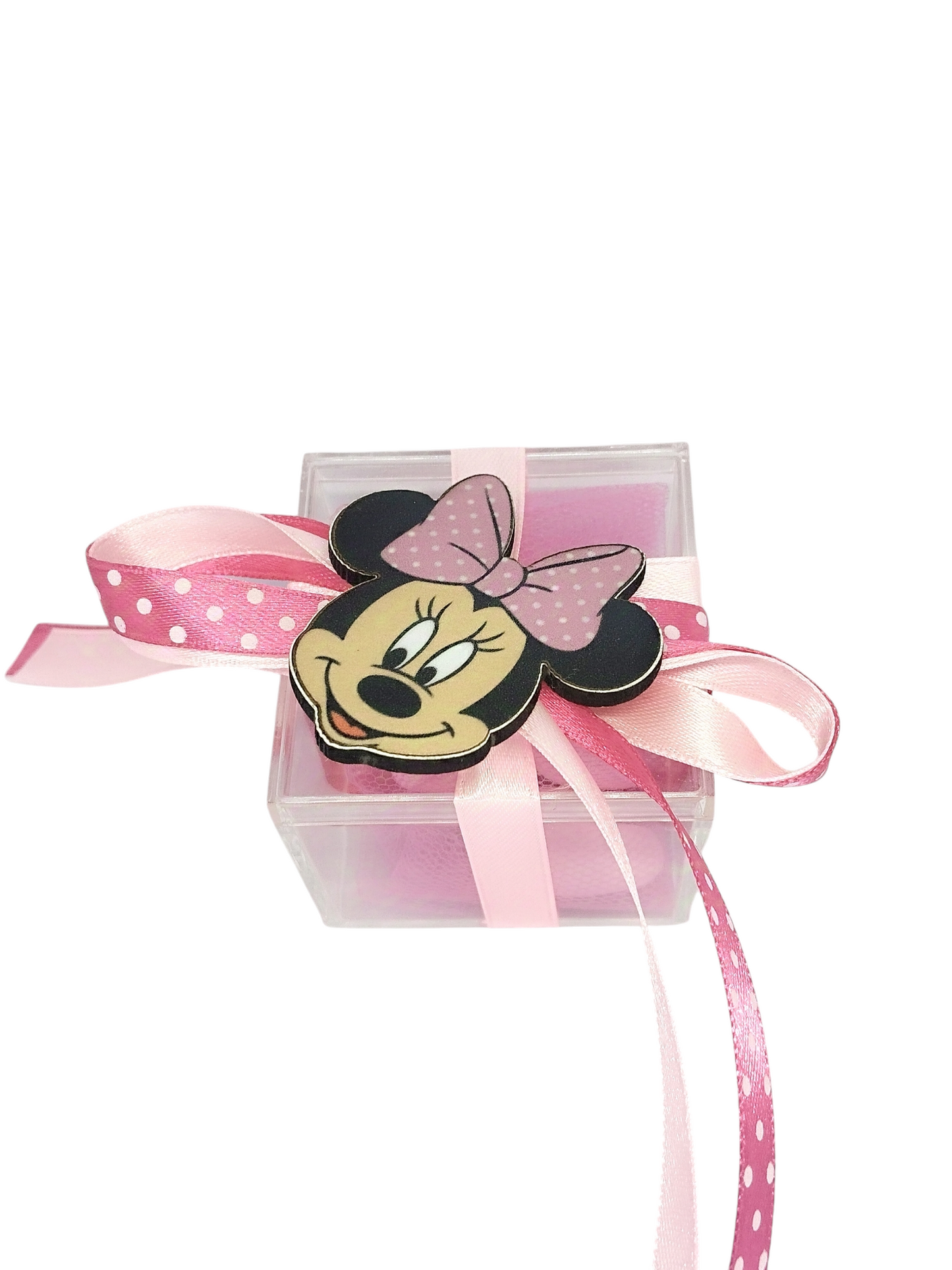 Μπομπονιέρα Minnie Mouse σε κουτάκι plexiglass