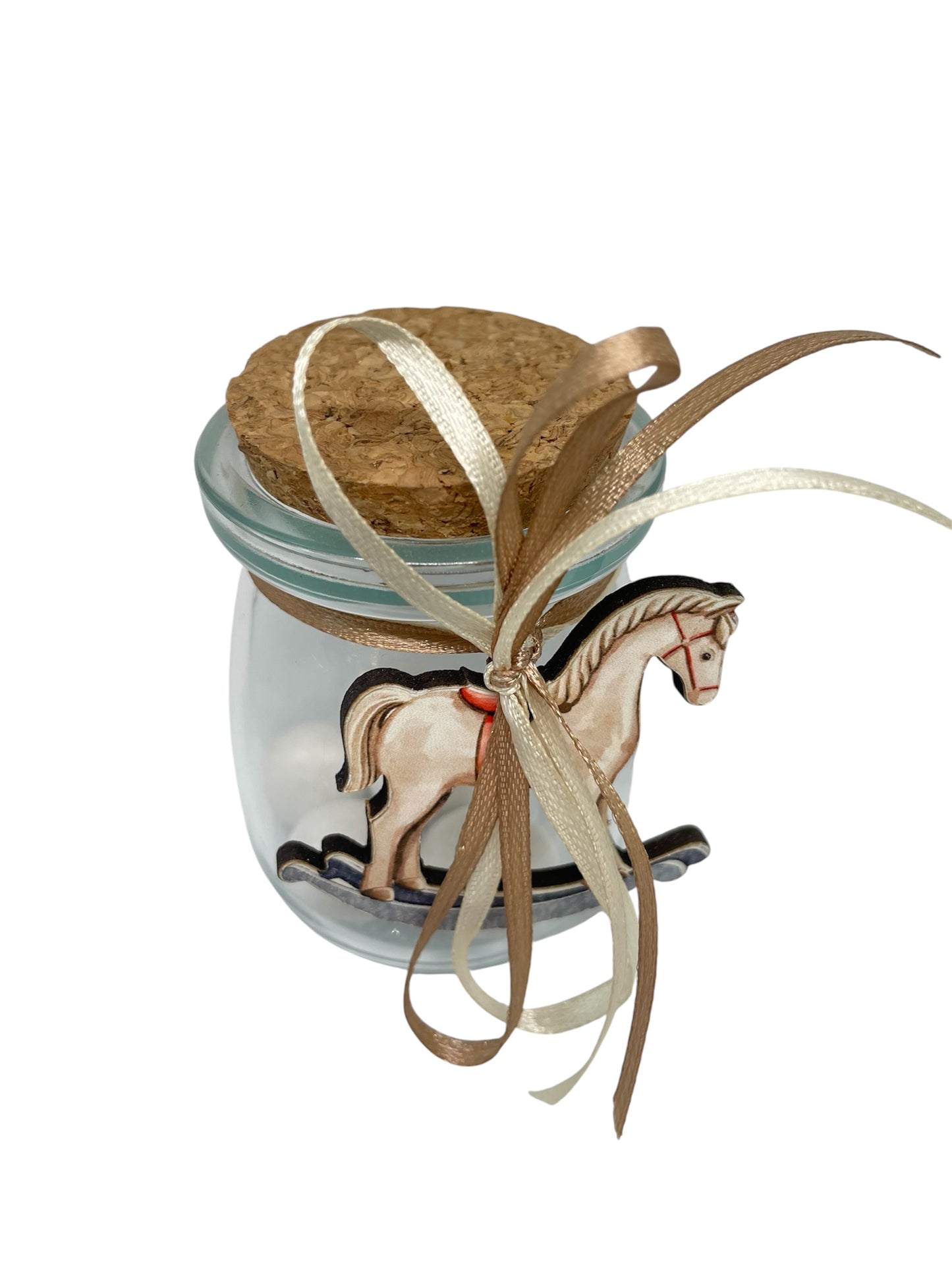 Μπομπονιέρα αλογάκι σε βαζάκι