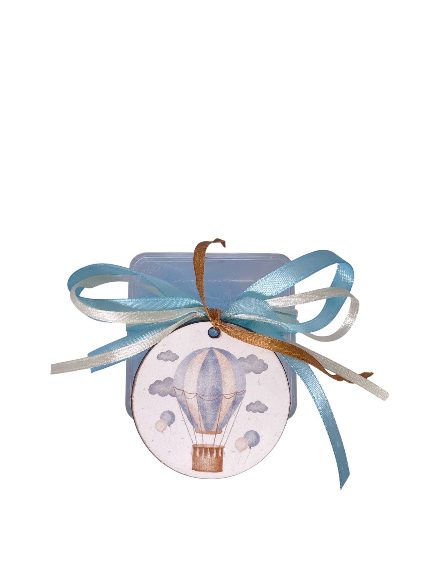 Μπομπονιέρα Αερόστατο σε κουτάκι plexiglass