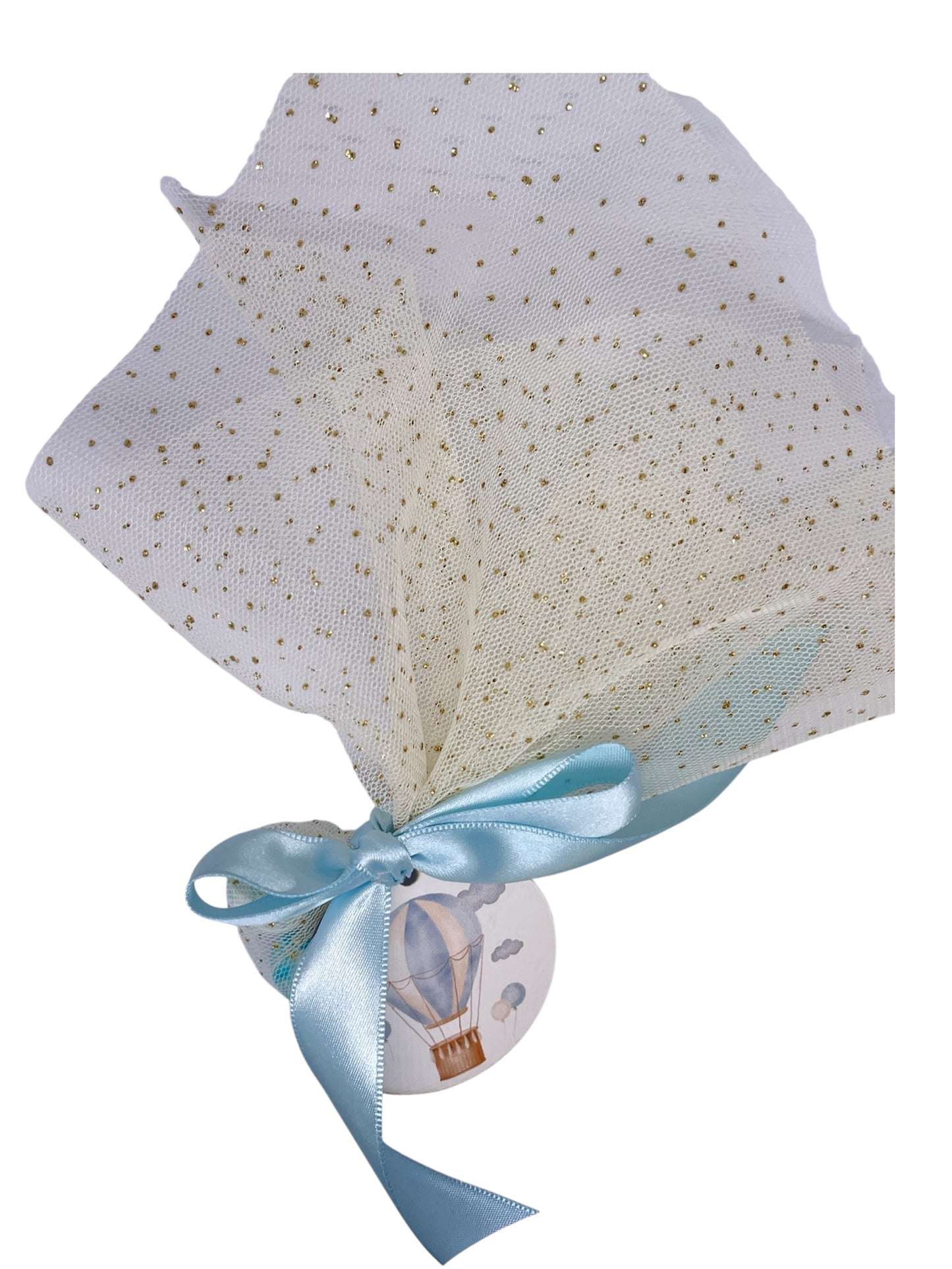 Μπομπονιέρα τούλινη με αερόστατο