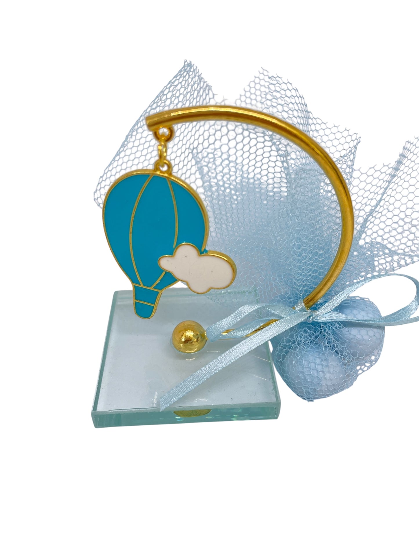 Μπομπονιέρα αερόστατο σε γυαλί