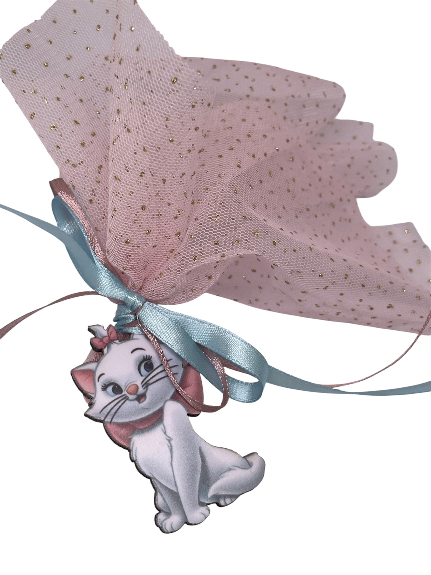 Μπομπονιέρα τούλινη με γάτα