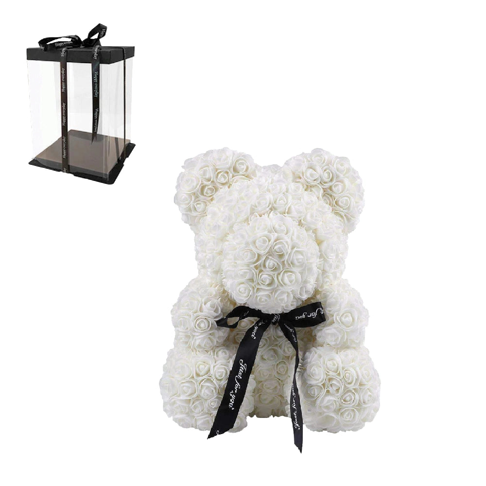 White Roses Bear