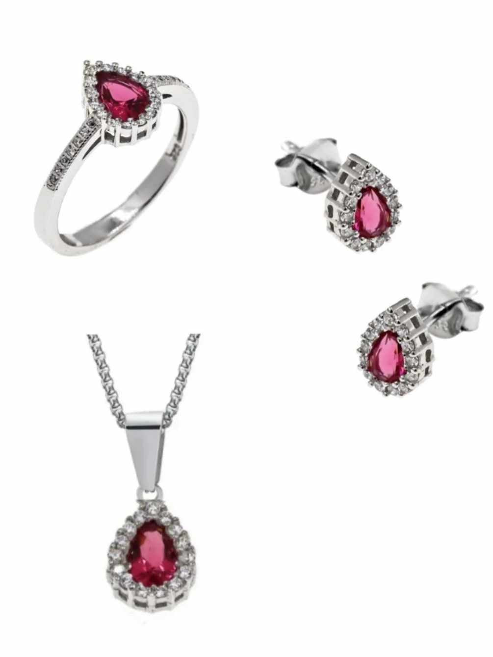 Σετ Red Zircon 925