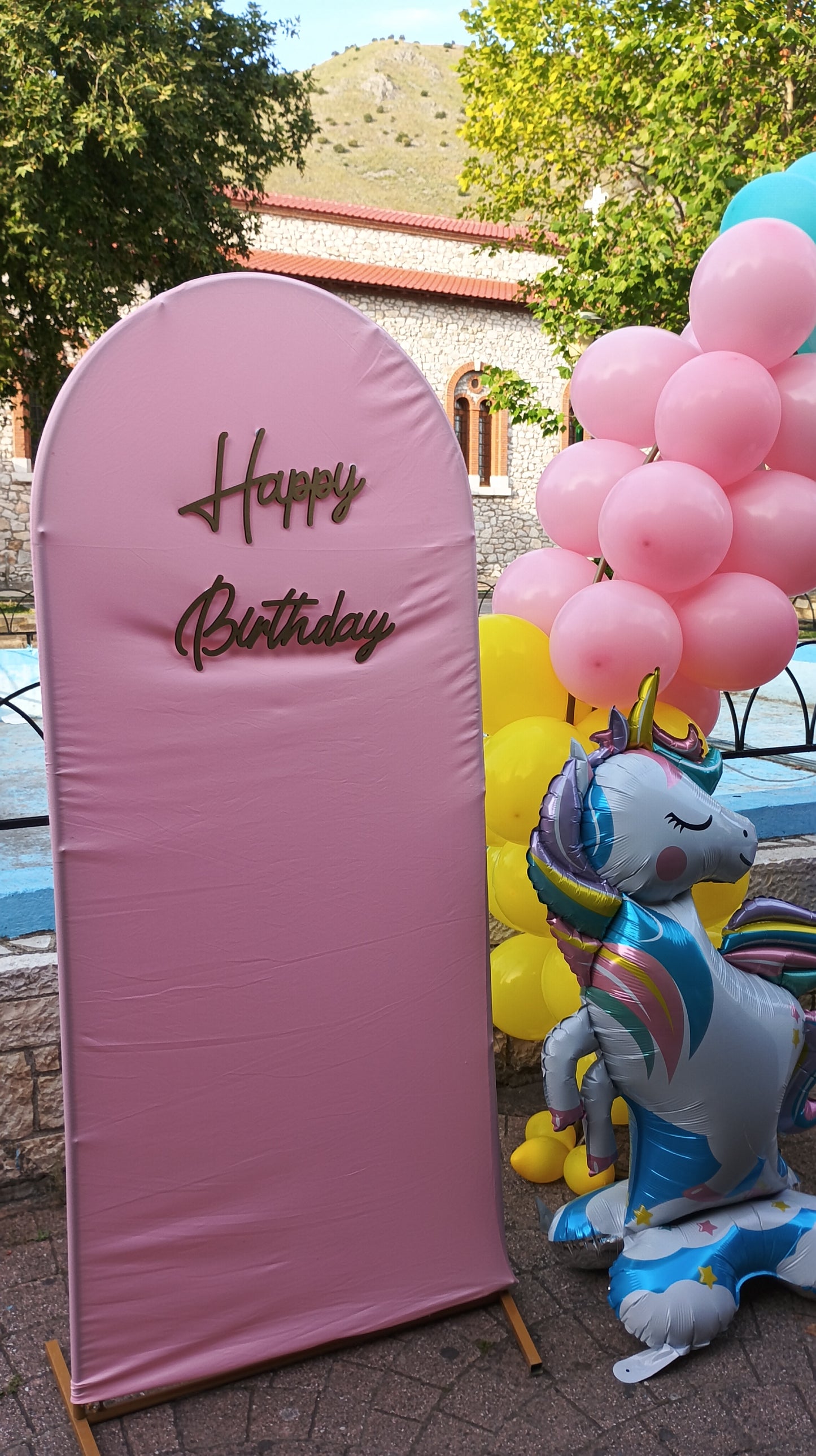 Στολισμός γενεθλίων με θέμα unicorn
