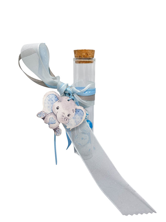 Μπομπονιέρα Ελεφαντάκι σε σωλήνα