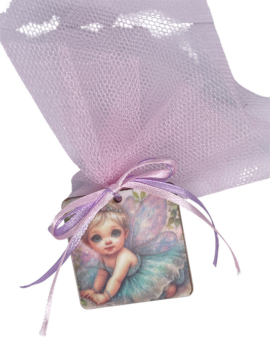 Μπομπονιέρα τούλινη με νεράιδα