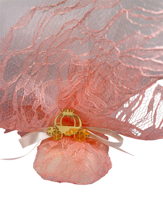 Μπομπονιέρα τούλινη με άμαξα