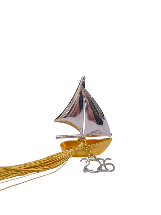 Χριστουγεννιάτικο επιτραπέζιο γούρι καραβάκι 2026