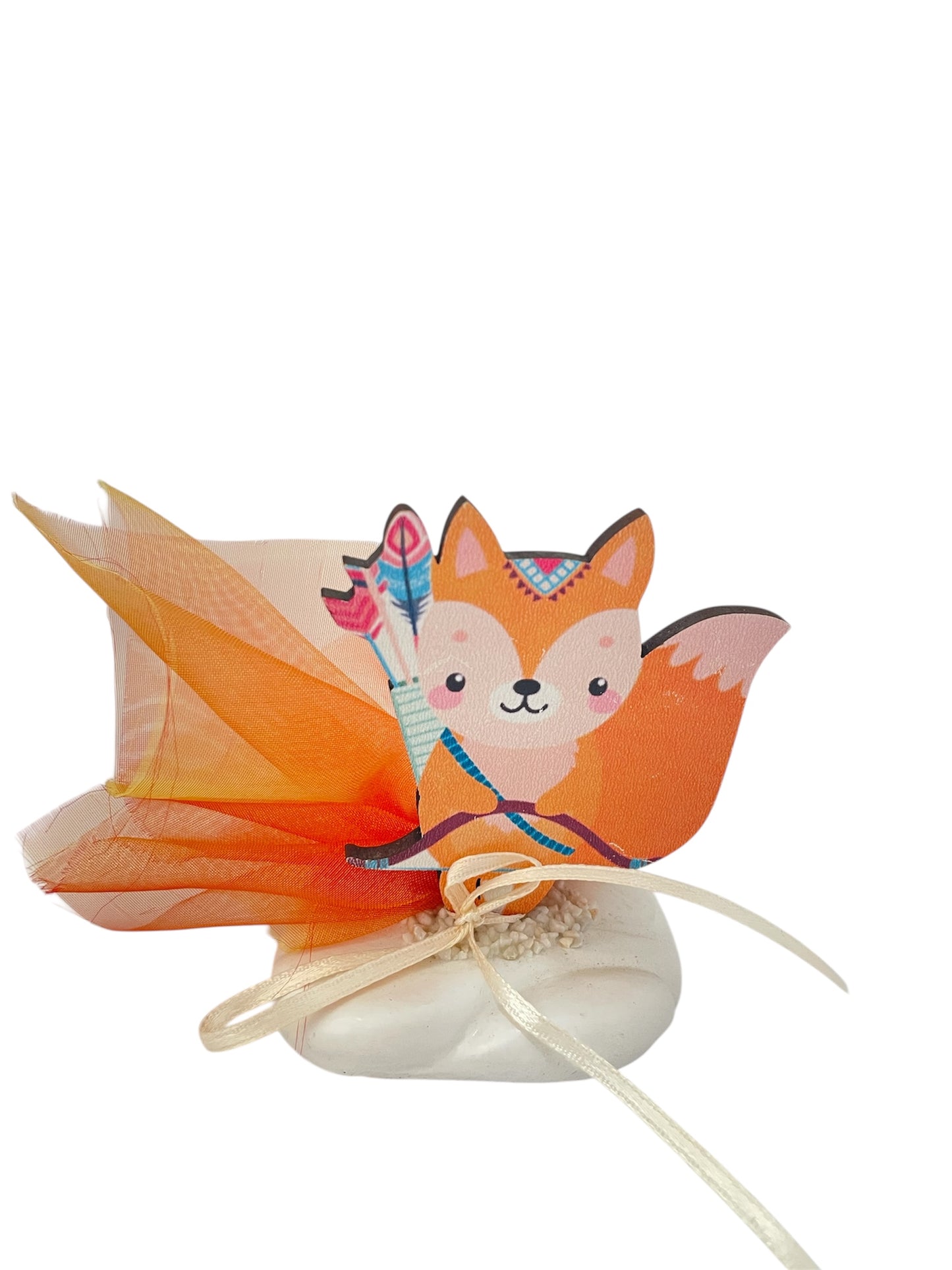 Μπομπονιέρα σκιουράκι σε βότσαλο