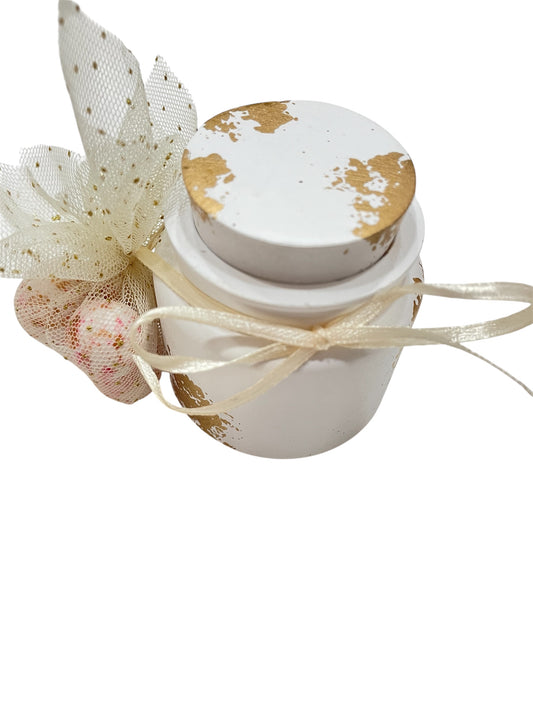 Μπομπονιέρα κεραμικό βαζάκι