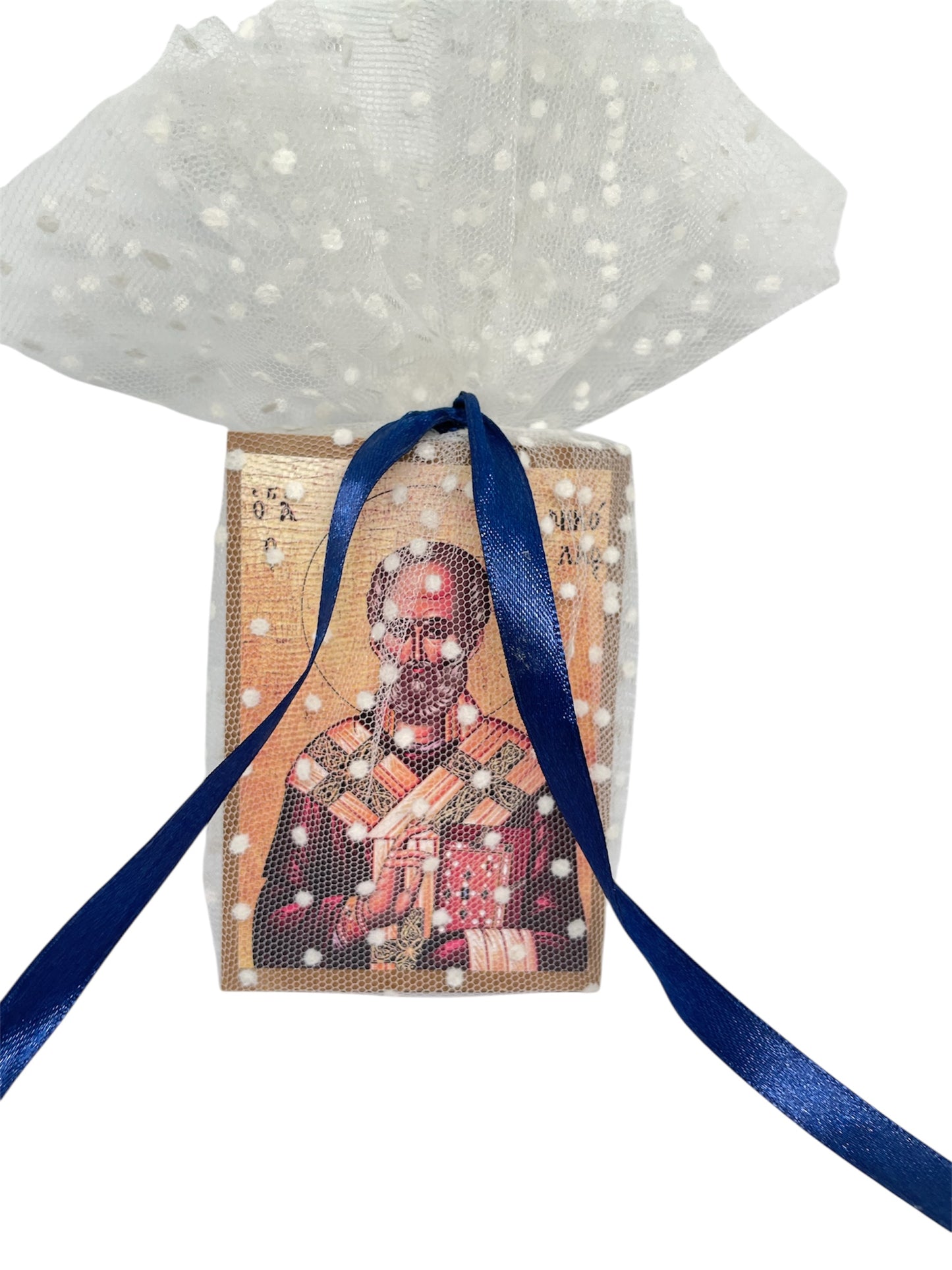 Μπομπονιέρα με εικόνα του Αγίου Νικολάου