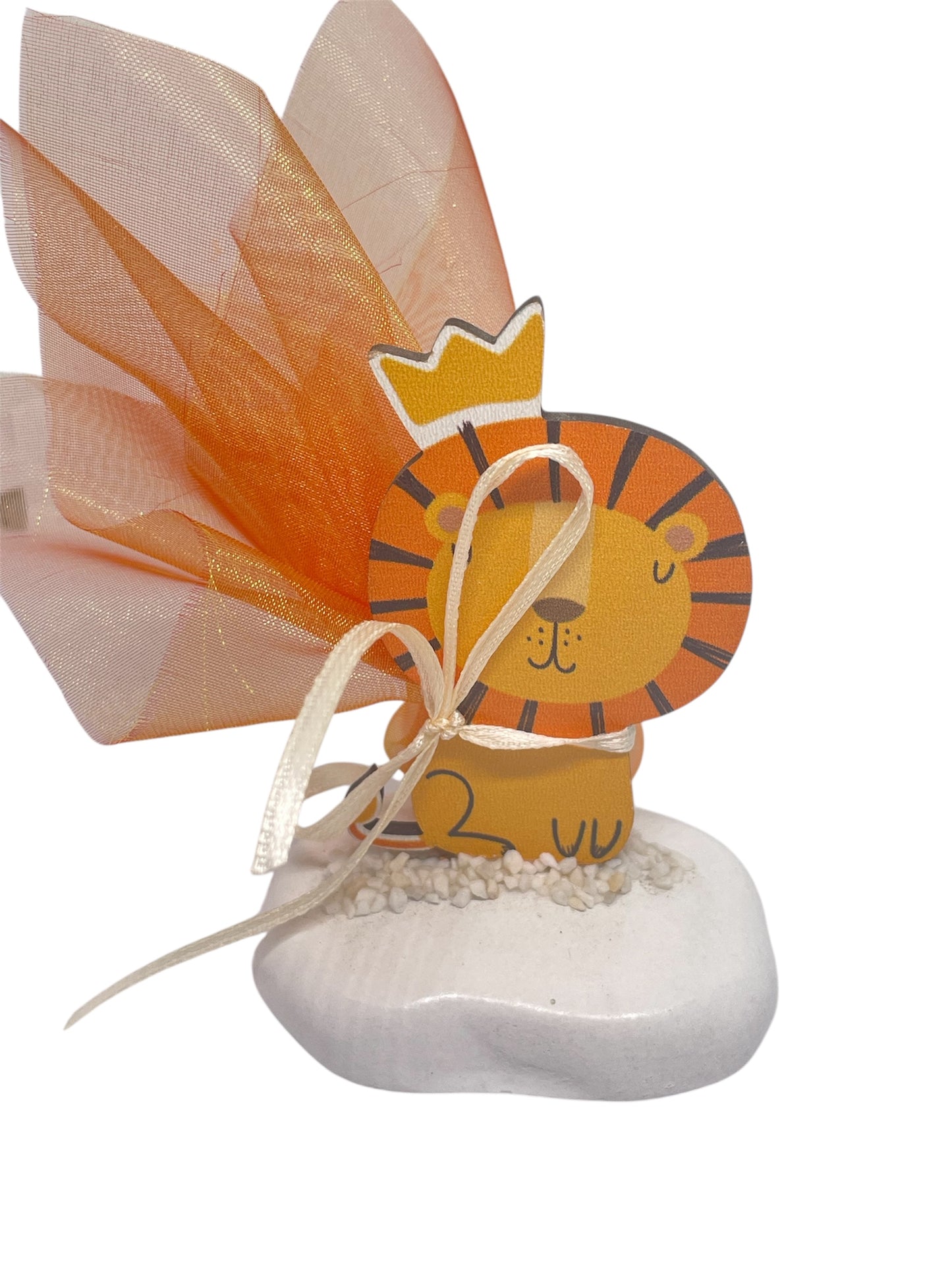 Μπομπονιέρα Λιονταράκι σε βότσαλο