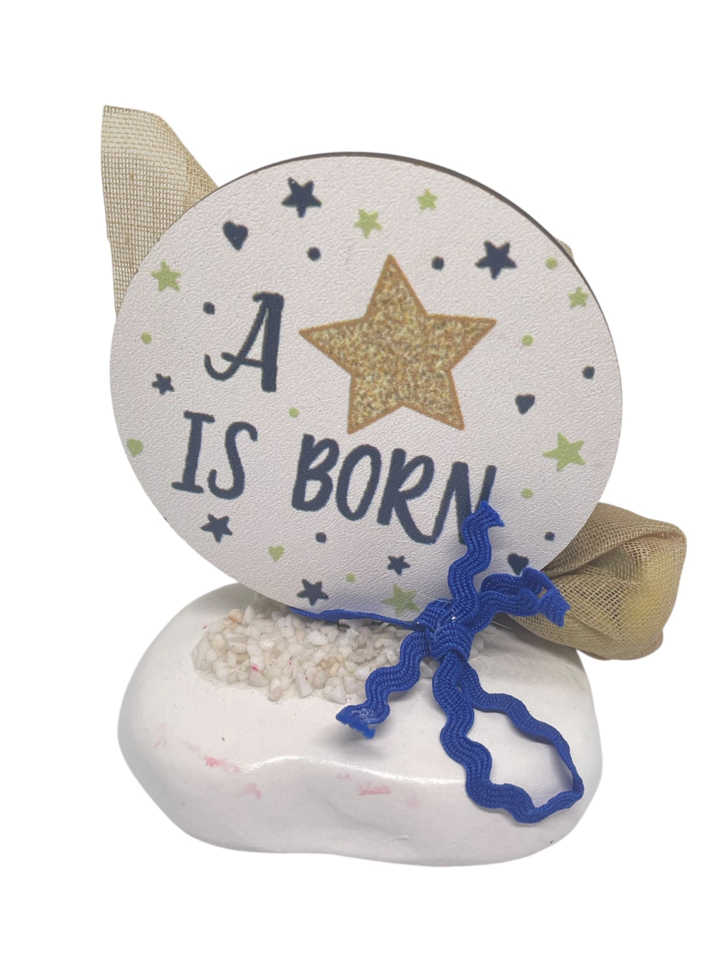 Μπομπονιέρα αστέρι σε βότσαλο