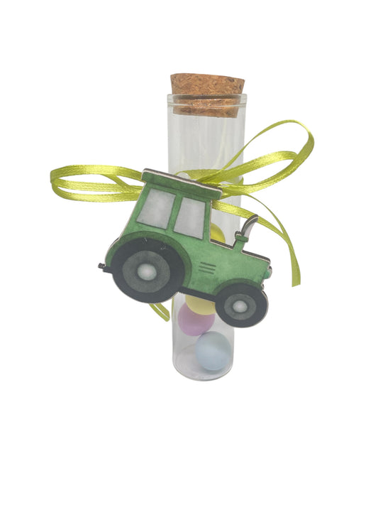 Μπομπονιέρα τρακτέρ σε σωλήνα